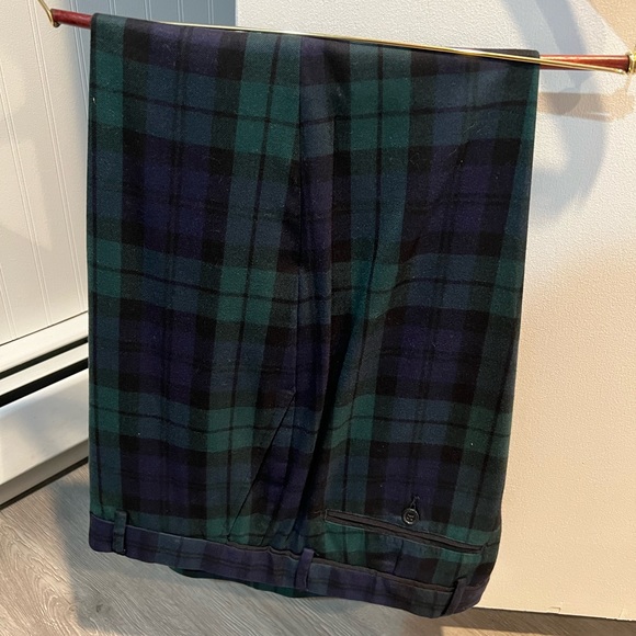 Lands’ End Blackwatch Flannel Trousers - Picture 1 of 4